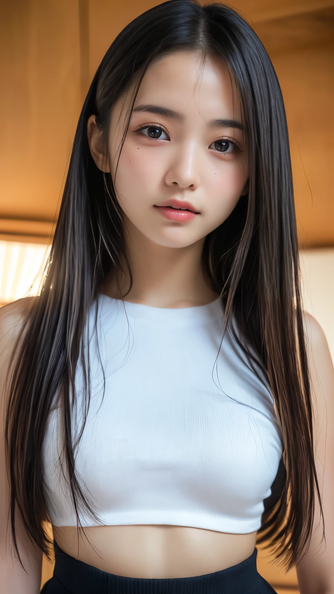 (8k, RAW Photos, best quality , Kampala:1.1), (超Realisticな:1.4),(Realistic, Realistic:1.3), 18 years old, , Young Fac, Japanese Beauty, Rhythmic Gymnastics Club, rhythmic gymnastics uniform, (( upper body:1.3)), (Gaze at the viewer:1.2), (Beautiful small face, beautiful eyes, High nose, Moisturizing Lips, cute colored lip gloss ), ( toned waist ), (Beautiful breasts), ((Beautiful Skin)), ( body line like a model), (((Japanese and European half ))), ( detailed eyes and faces that resist tentacles:1.3, Professional photography, Accurate Shadows), ( Perfect Anatomy:1.2)