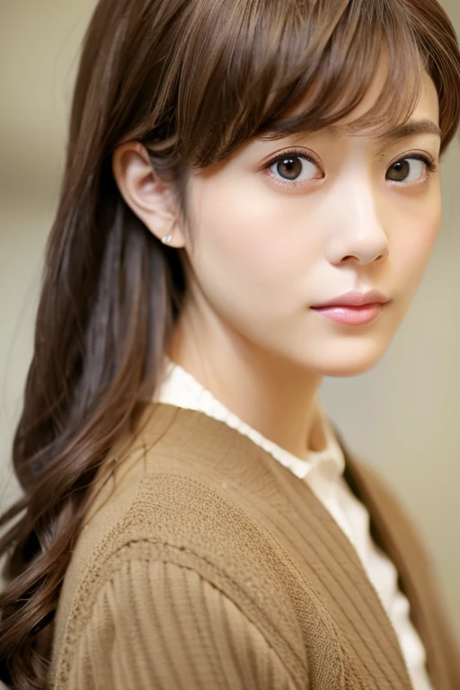 Best Quality, Realistic,  Perfect Human Anatomy ,  very detailed ,   very delicate and beautiful , Original photo,  Professional Lighting, Illumination,  depth of field, Single Focus, Full Body,  Skinny Japan Lady, 30-year-old woman, Brown Hair, Small head,  beautiful eyes,  Real Face , Realistic skin, Detailed eyes, ( Fashionable Hairstyles: 1.3),