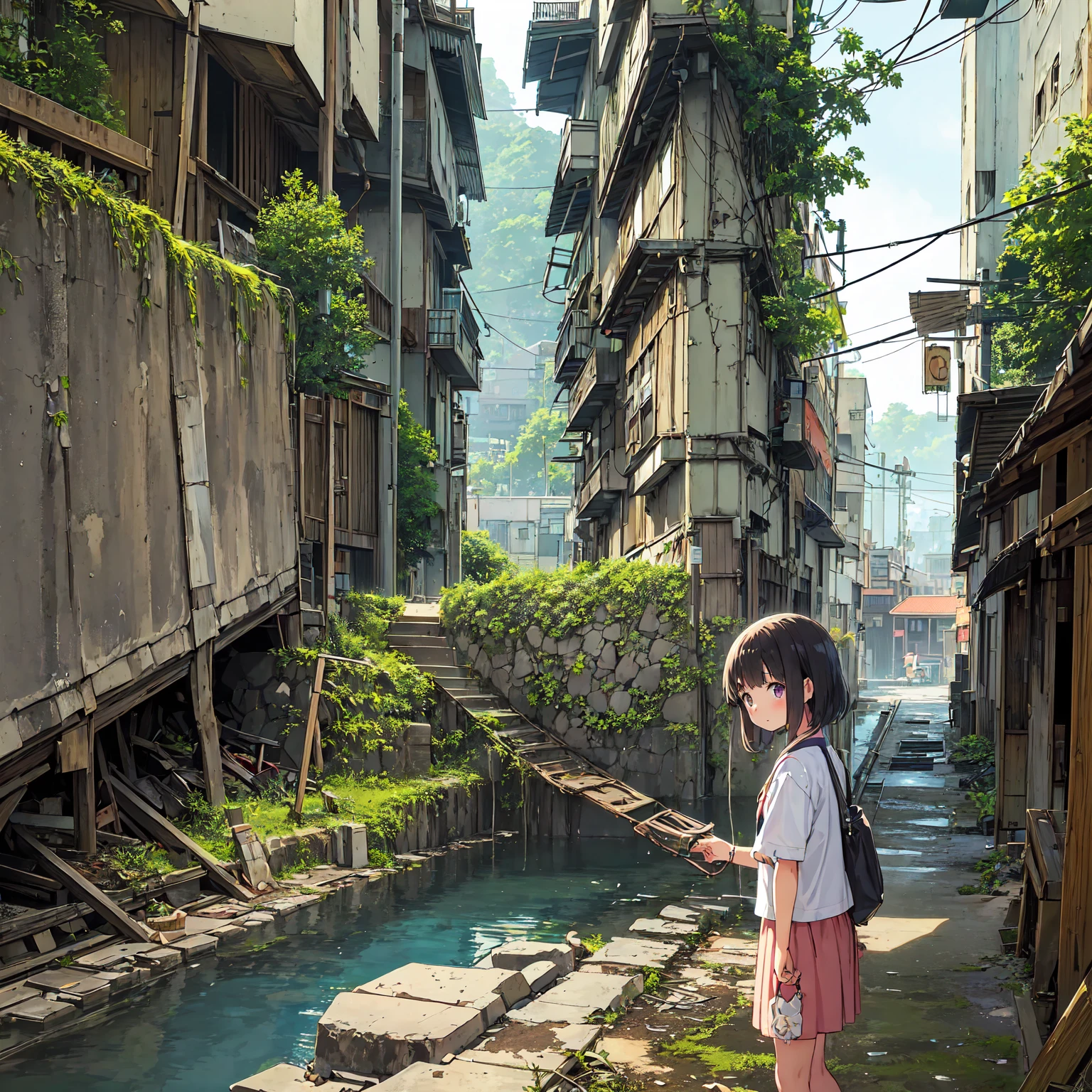 The cover could feature a picturesque landscape of a cobblestone street lined with old wooden houses, with flowering trees in the background. At the center, could be the stylized profiles of Emma and Daniel, with her holding a book and him with an expression of admiration as he observes something in the distance. The title "Between two worlds" could be in a stylish font at the top of the cover, maybe with a subtitle like "A love story in Cedarville". The background could be soft shades of blue and green, conveying a feeling of tranquility and romance.