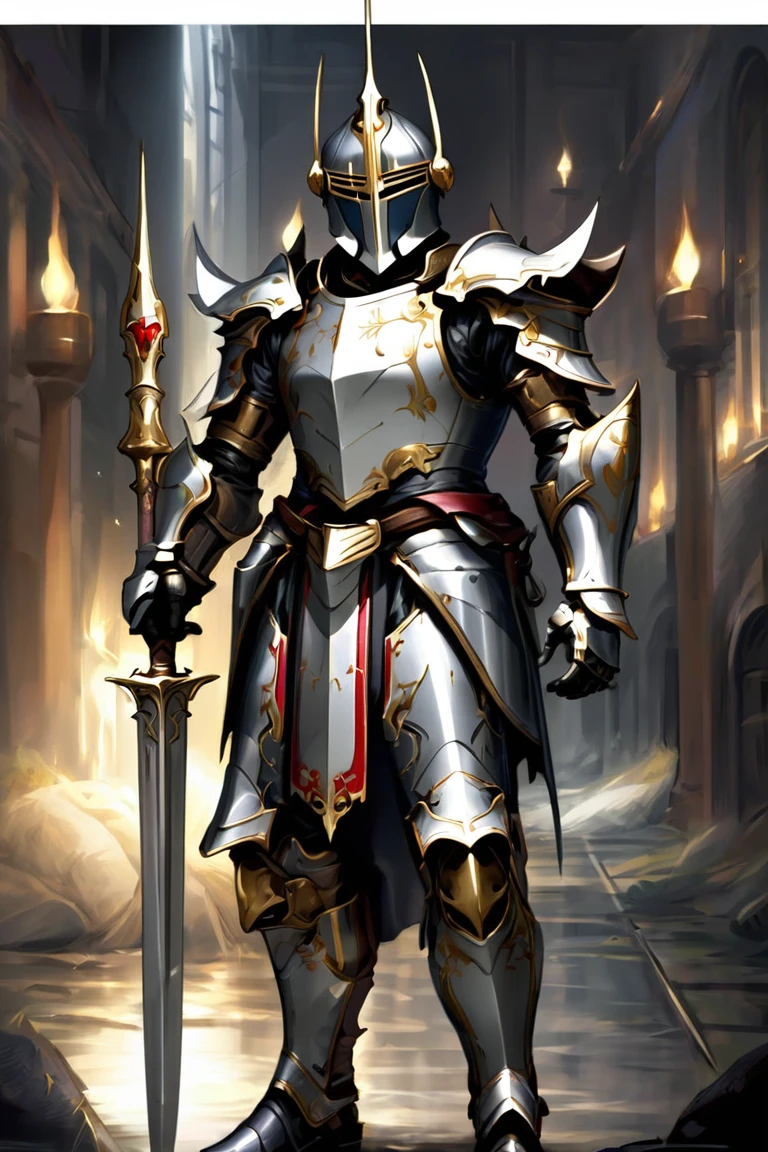 Heavy armor knight Paladin Templar Holy holylight Knight Fetish male men gay