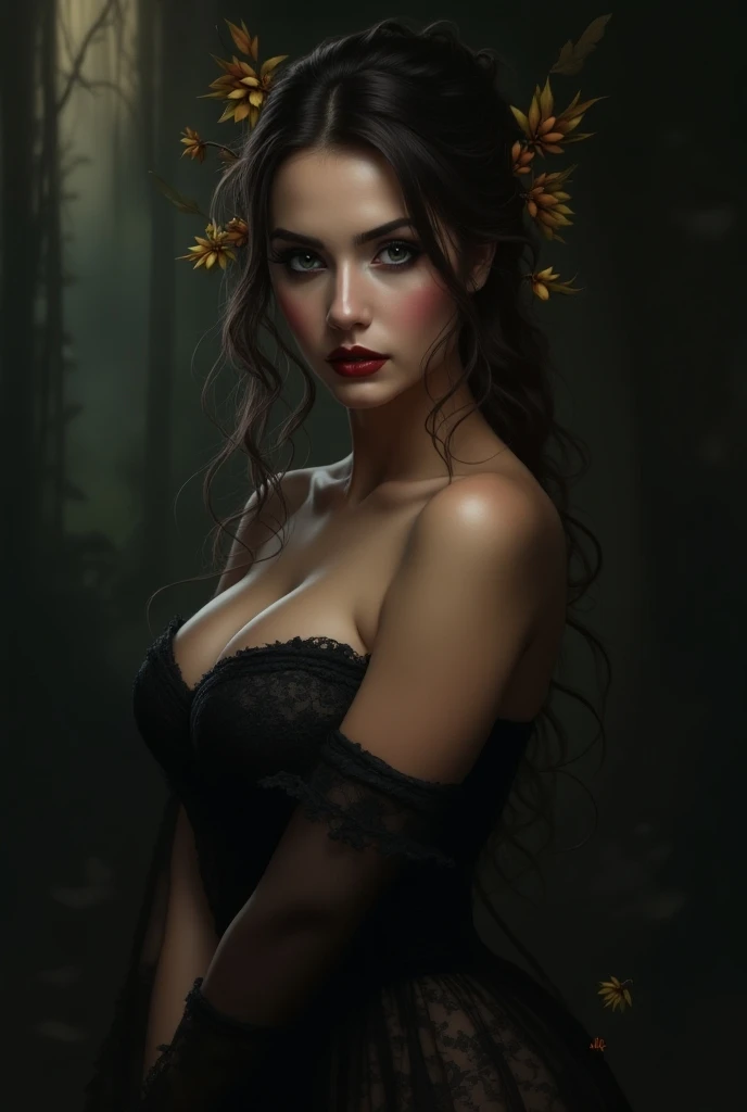 a sexy girl in lingerie in the jungle with wolves, beautiful detailed eyes, beautiful detailed lips, extremely detailed eyes and face, long eyelashes, intricate lace lingerie, wild jungle environment, moonlight, dramatic lighting, cinematic composition, photorealistic, (best quality,4k,8k,highres,masterpiece:1.2),ultra-detailed,(realistic,photorealistic,photo-realistic:1.37),dramatic chiaroscuro lighting,moody colors,mystical atmosphere
