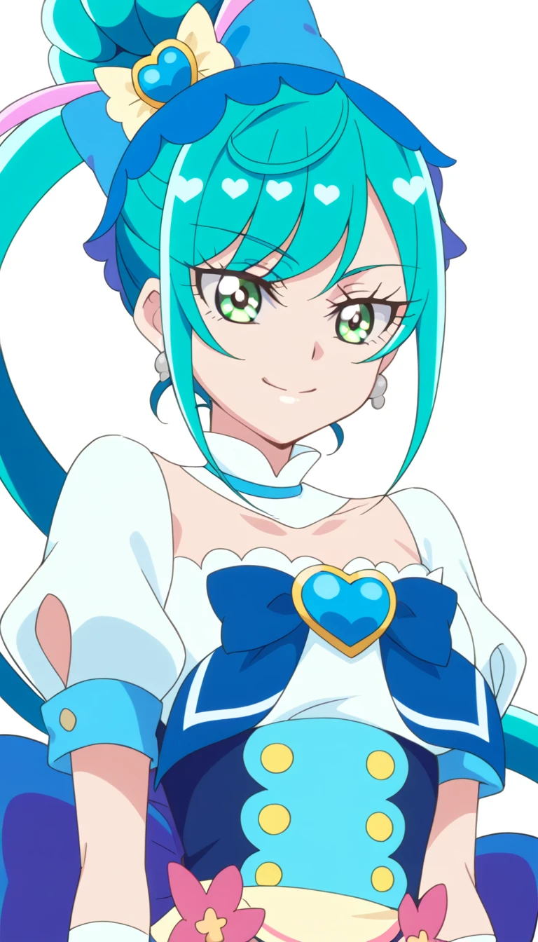 Cure Spicy、 score_9, score_8_up, score_7_up, coloring, anime screencap ...