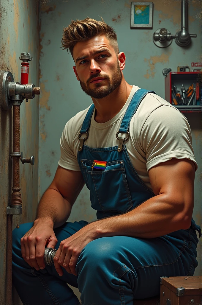 Hot plumber man

