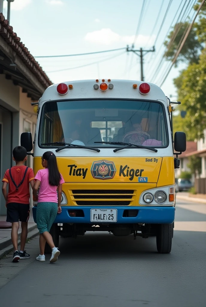 Blonde doll in a wheelchair with a Colombia t-shirt with the name Kathe
