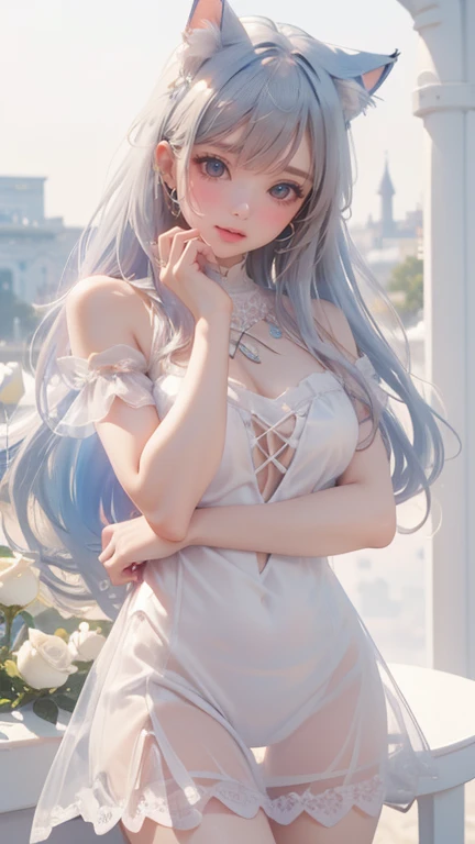 sky blue hair