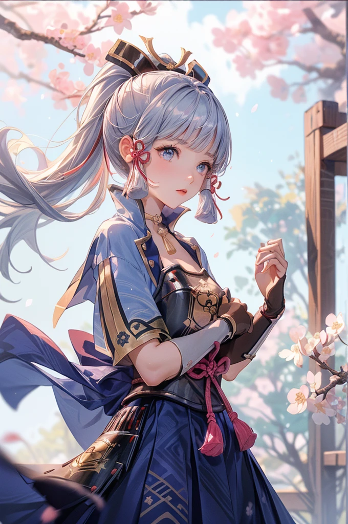(Blind box toy style:1.2), (Full body shot) (((masterpiece))), 4k res, highly detailed, (((extremely detailed eyes))), detailed background, cinematic lighting, crystal clear eyes, high quality, highres, ultra-detailed, 8k, best quality, 1girl, solo, shadow, backlighting, light particles, Thick Eyelashes, Wide Sleeve, thick thighs, (masterpiece:1.3), (the best quality:1.2), (super fine illustrations:1.2), (Masterpiece), high quality, high detail,(SOLO:1.4),((round image)), whole body, 1girl, kamisato ayaka, smile, blush, closed mouth, cryokinesis, black gloves, thick, arms behind back, hands on hips, hands on own chest, village background， ( Global illumination, Ray traching, hdr, unreal render,reasonable design, high detal, Masterpiece, Best quality, hyper HD, Cinematic lighting)
