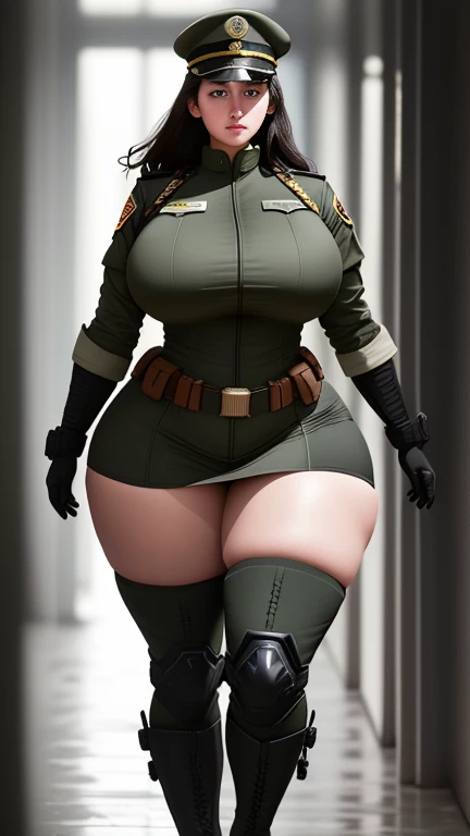 (masterpiece), best quality, female warrior, huge girl, female muscular:1.2, hair over one eye, ginger hair, massive breast, curvy, ((thick thighs:1.5)), (((blank background))), ((full body)), fingerless gloves, sandals, sleeveless, covered nipples, (underboobs:1.3), medium hair, thin hair, (crossed arms)