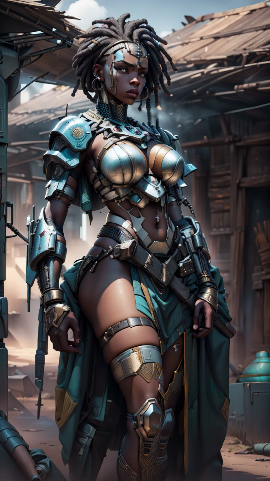 beautiful African American women, (3 women)Amazonian woman, dark skin, voluptuous, angry expression, thick thighs, wide hips, military battle suit, futuristic armor, holding futuristic swords, (best quality,4k,8k,highres,masterpiece:1.2),ultra-detailed,(realistic,photorealistic,photo-realistic:1.37)