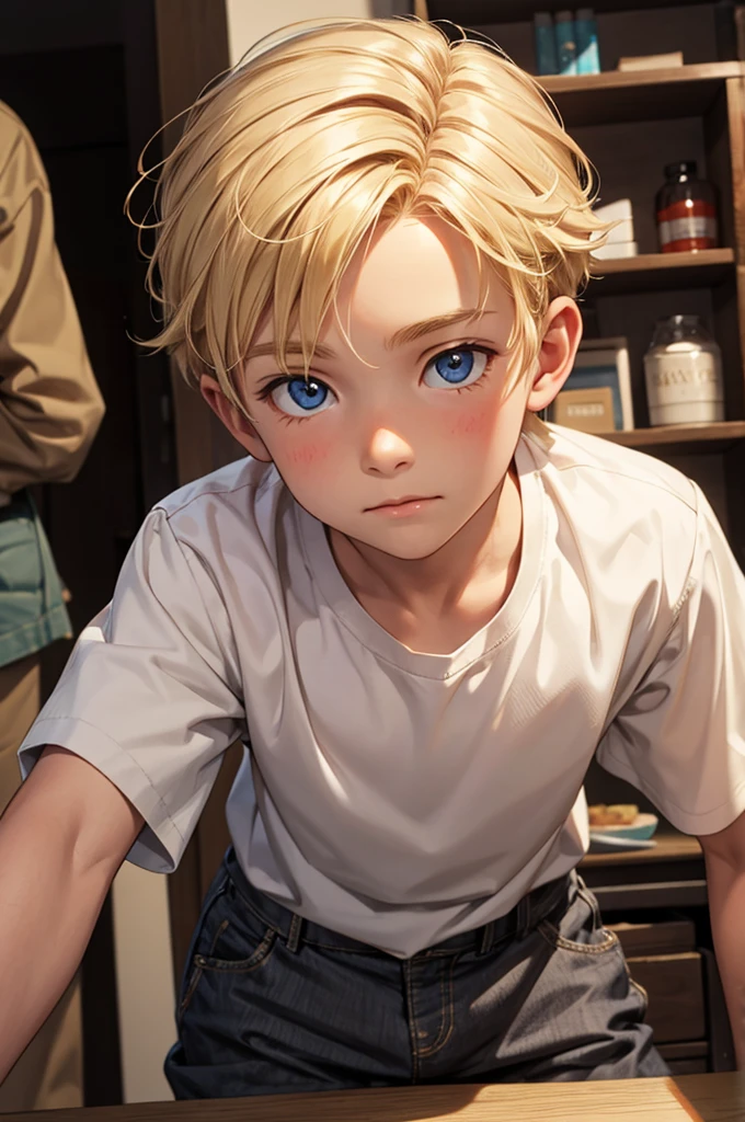 little blond boy