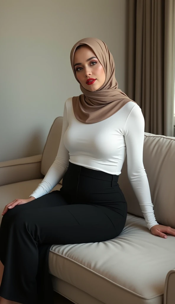 masterpiece, (ultra-high-definition portrait, vignet:1.4), Realistic, extremely detailed, CG unified, 8k, Clean lines, highly detailed, High-definition, raw color photos, Realistic portrait, Cinematic Light, Beautiful detailed, (1hijabgirl, indonesian:1.5), (165cm tall, big breasts with lips like she wants to kiss:1.5), Beautiful big breasts, breasts details, very tight, (Biggorgeous breast, Smile:1.5), (Soft smiling, Big Breast:1.4), Close up of a girl in Beautiful clothes with errected nipple, biggorgeous breast, Smiling, scarf, (Bombastic Side Eyes with curvaceous body:2), pose 4 of 1 6, Undress, No bra, (nipples that are clearly sticking out detail:1.2), Outdoors, high intricate detailed.