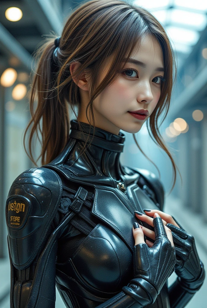 (最 high quality,  Details,masterpiece:1.2),RAW Photos, Realistic, (Realistic), 最 high quality, masterpiece, 超 Details,  Very nice , 8kwallpaper, Realistic,Female Cyborgのエントリーのマインドマップ, Outputs and Processors, Multiple exposure of painting and person:1.331,   Create a digital collage-style image where multiple elements overlap, especially, The parts that make up her, (masterpiece:1.2,  のhigh qualityな ,Mirror finish,   Cinematic Experience  , Realistic:2.0, RAW Photos:2.0, 非常に Details), 32K, wallpaper,   super high definition :1.5, Ultra  high quality:1.5, (Representing blueprints with holograms:2.0), (Beautiful woman:2.0), Female Cyborg, (Female Cyborgの設計図:2.0), (Draw a back view:2.0), (Avant-garde design:2.0), ( Detailsな設計図を描く:2.0), (Numerous setting notes:2.0),   covering her chest with her hands  :1.21,  Japanese High School Sailor Uniform :1.331,  Brown Hair,  Low Ponytail, Symmetrical eyes, 非常に Details目,  beautiful hair fluttering in the wind , reflection, masterpiece, 32k UHD resolution,  high quality, Professional photography, Positive:1.331, 