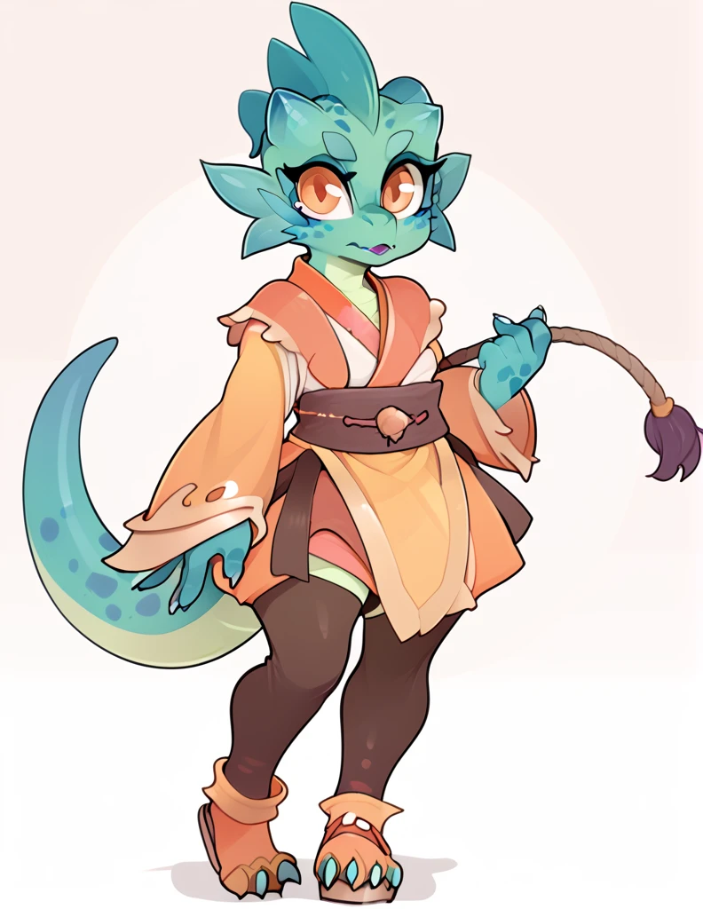 1girl, solo, kobold, lizard girl, kobold girl