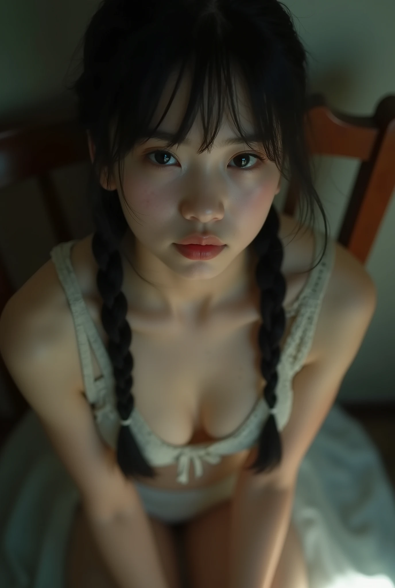 ((8K)), ((Highest quality:1.4)),( Very detailed:1.6), ((masterpiece:1.4)),((Realistic:1.2)), Realistic lighting,One Girl, alone, Cat ear, blush, ((Beautiful face in every detail:1.6)), belly button, sarashi, (Kneel: 1.3), bondage, (Tortoiseshell), bound, rope, Restraint Weapons,masterpiece,((Big Natural Tits:1.4)),(((Upper Body))),((Very beautiful and big eyes))