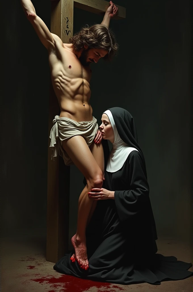 score_9, score_8, score_7_up, 1girl, 1boy, magnificent body, pubic hair, beautiful sexy nun, she is beautiful and very hot, grand setting, doggystyle, sex for salvation, Ecstasy