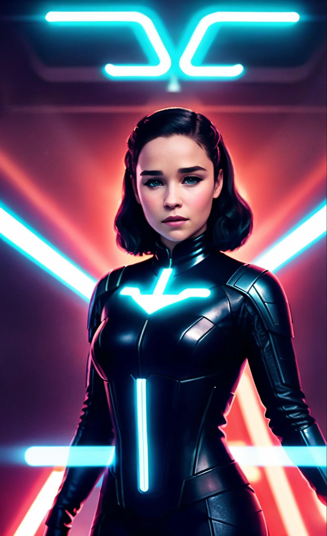 TRON: Legacy, retro, Emilia Clarke