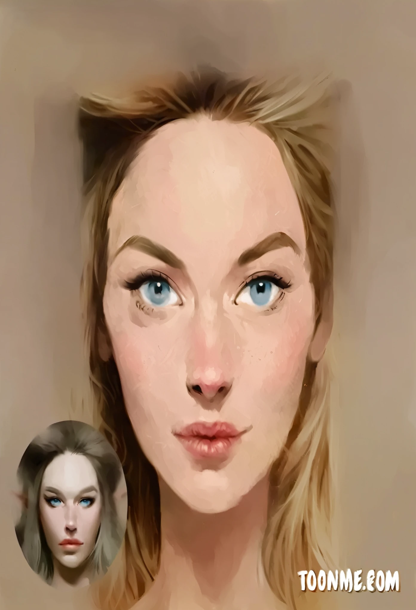 beautiful portait of night_elf female in her 20s with fit body , perfect face feature ,(dark tanned skin :1.5) (blunt bob hair), (white hair color), (blue eyes color), thick kissable lips , thin nose ,pointy ears, (shenelf)