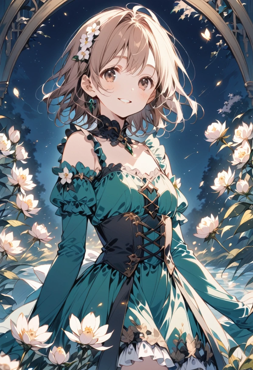 fuukakikuchi, fuuka kikuchi, 1Girl Girl,short hair, bangs, Hair between the eyes, (Green Eyes:1.3), Straw hat,Brown seashell necklace,Gray Hair,smile,blush,White vest,Red Tank Top,Long skirt,Cute Sandals,whole bodyがイラストに入るように,Daytime,Clear skies,walking,morning,morning陽,The sun is rising,
break outdoors, Coastal Road,Sandy Beach,Building district,
break looking at viewer,whole body,Upper Body,
break (masterpiece:1.2), highest quality, High resolution, unity 8k wallpaper, (shape:0.8), (Fine and beautiful eyes:1.6), Highly detailed face, Perfect lighting, Highly detailed CG, (Perfect hands, Perfect Anatomy),