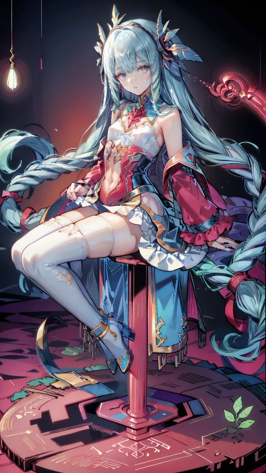 masterpiece,  best quality ,  very detailed, (Illustration, Official Art: 1.1),  1 girl, (((light blue Long Hair)))), (((light blue Long Hair))),  light blue hair ,, Long Hair (()) , Cute face, Big Eyes, masterpiece,  best quality , ((( cute and colorful decoration )))), wonderful,   Beautiful Detailed Eyes Kneeling With Hands Bound ,  short bang  ((( Little Delicate Girl )))), Tears (True beauty: 1.2),  Depth, Dynamic Angle,,, Affectionate smile, (True beauty: 1.2), ( small single girl model : 1.2),) ( flat chest), The beautiful girl in Lace top and leggings is sitting astride a pile OF SKELETONS IN THE CENTER OF THE PICTURE... There are multiple  cartoon storyboard s in the background, cbt, (masterpiece,  best quality : 1.2),  1 beautiful girl,  cartoon storyboard : 2, leggings, axisymmetric : 2,, resounding, cbt, hold, colorful, trembling, juice,  spray , Long Hair, Lace top, Torogao
