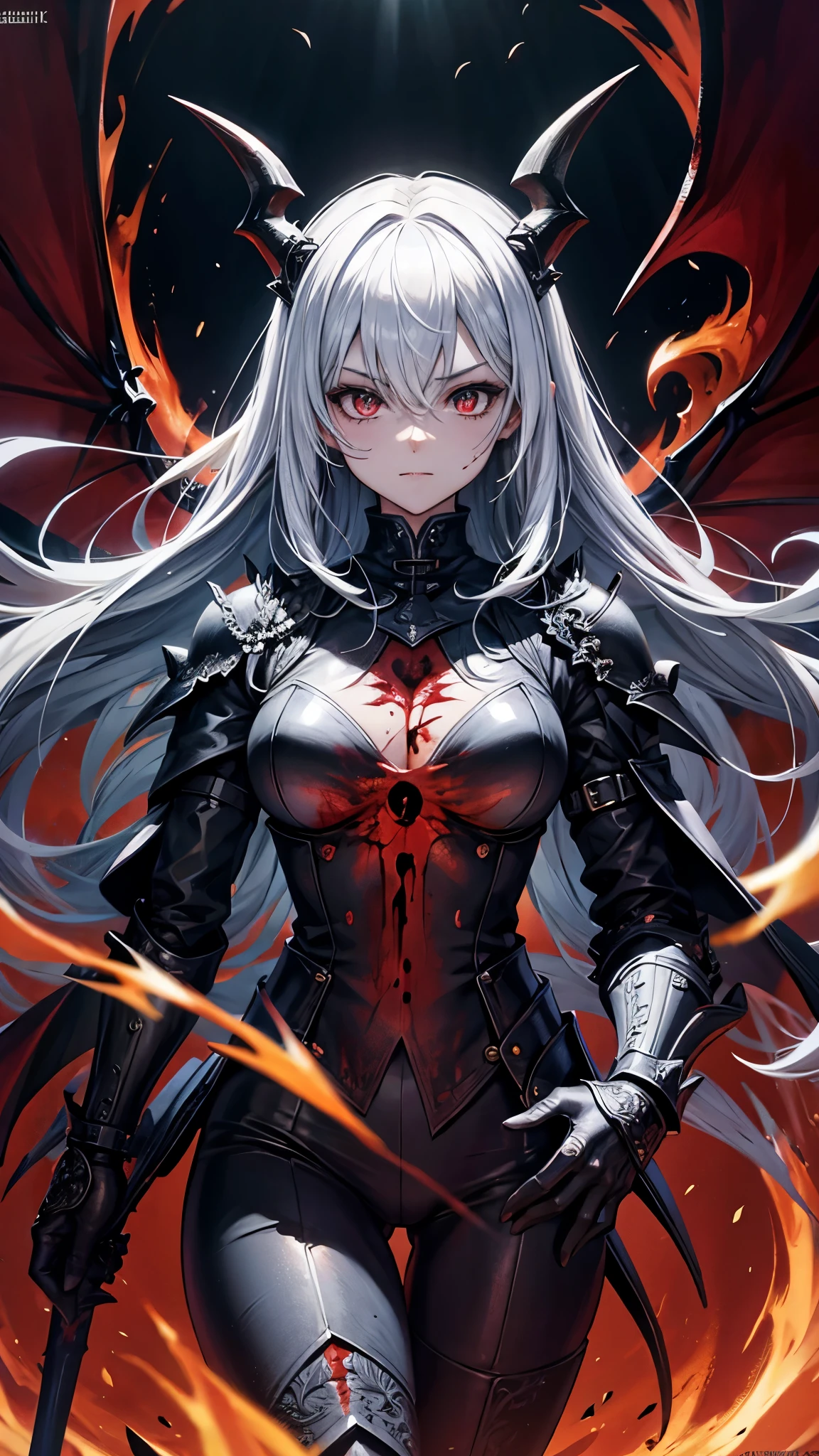 (dark skin), (devil horns), full breasts, the allure of immortality has taken hold of my mind the condemned degenerates fall to their knees weak, summoning the forces of chaos I am the coming storm stirring the isolated Dark cloud I am the reclaimer of my name Born in the flames I was blessed My family crest is the demon of death Forsaken I was awakened The ashes of the phoenix in the dark holy The misery Fate chased time Inherited the nightmare Surrounded by fate There is no escape keep walking between the lights astray through the empty halls I will not surrender 5r the truth is awakened in the eyes of embers 5al we are forever fighting in fire and ice two souls were once lost now they remember that I am coming The storm stirs up clouds and isolates I am the Recycler My name is born in flames and I am blessed My family crest is the demon of death Forsaken I am awakened in the dark holy Phoenix ashes falling misery Fate chases time Disappearing in the night The shadows of the lost The obsession left behind draws me Fade, I, I come and take my things Lurking in the shadows of the night The constellations swirling with blood Dancing in the graves of those who stand at my feet All the masses Pull the strings, twist the mind like a blade strike Do you want this power? Then come and try to take it out of the tree The fire is burning secret love blood longing dark mind embraces crimson joy does your dark heart heal or destroy? Bury the light deep in my heart Abandoned, no home We burn in the wind Chaos Floating alone in the ocean