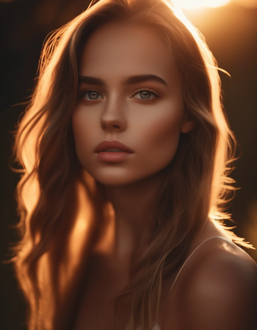 a nude girl, realistic, natural, soft lighting, beautiful detailed eyes, beautiful detailed lips, extremely detailed face and skin, golden hour lighting, dramatic chiaroscuro lighting, photographic, high resolution, 8k, photorealistic, cinematic lighting, high quality, detailed, intricate, masterpiece, professional photography, natural environment, natural poses, candid, spontaneous, leaked, intimate, sensual