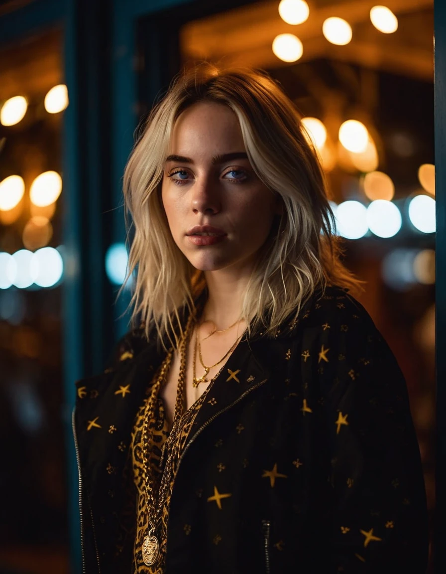 cinematic photo professional close-up portrait photography of the face of a beautiful (((ohwx woman))) at Vestibule during Night, Nikon Z9   . 35mm photograph, film, bokeh, professional, 4k, highly detailed, nude