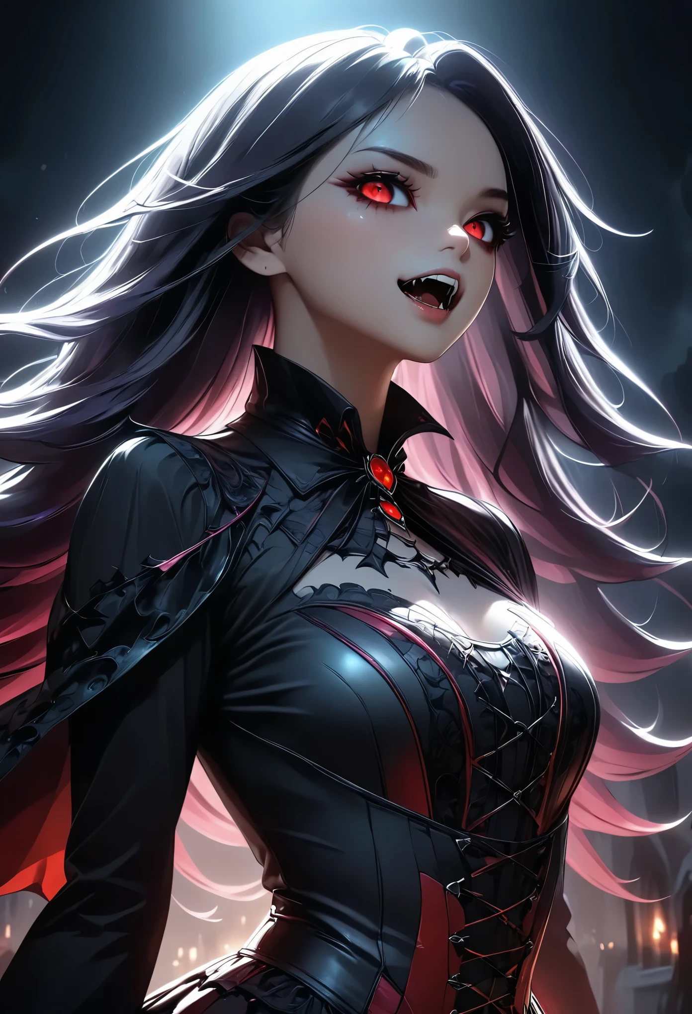 a painting of a woman with horns and red eyes, digital art by Gerald Brom, trending on cgsociety, gothic art, demon girl, demon woman, with red glowing eyes, horns and red eyes, beautiful succubus, portrait of a female demon, succubus, portrait of demon girl, tiefling, bastien lecouffe - deharme