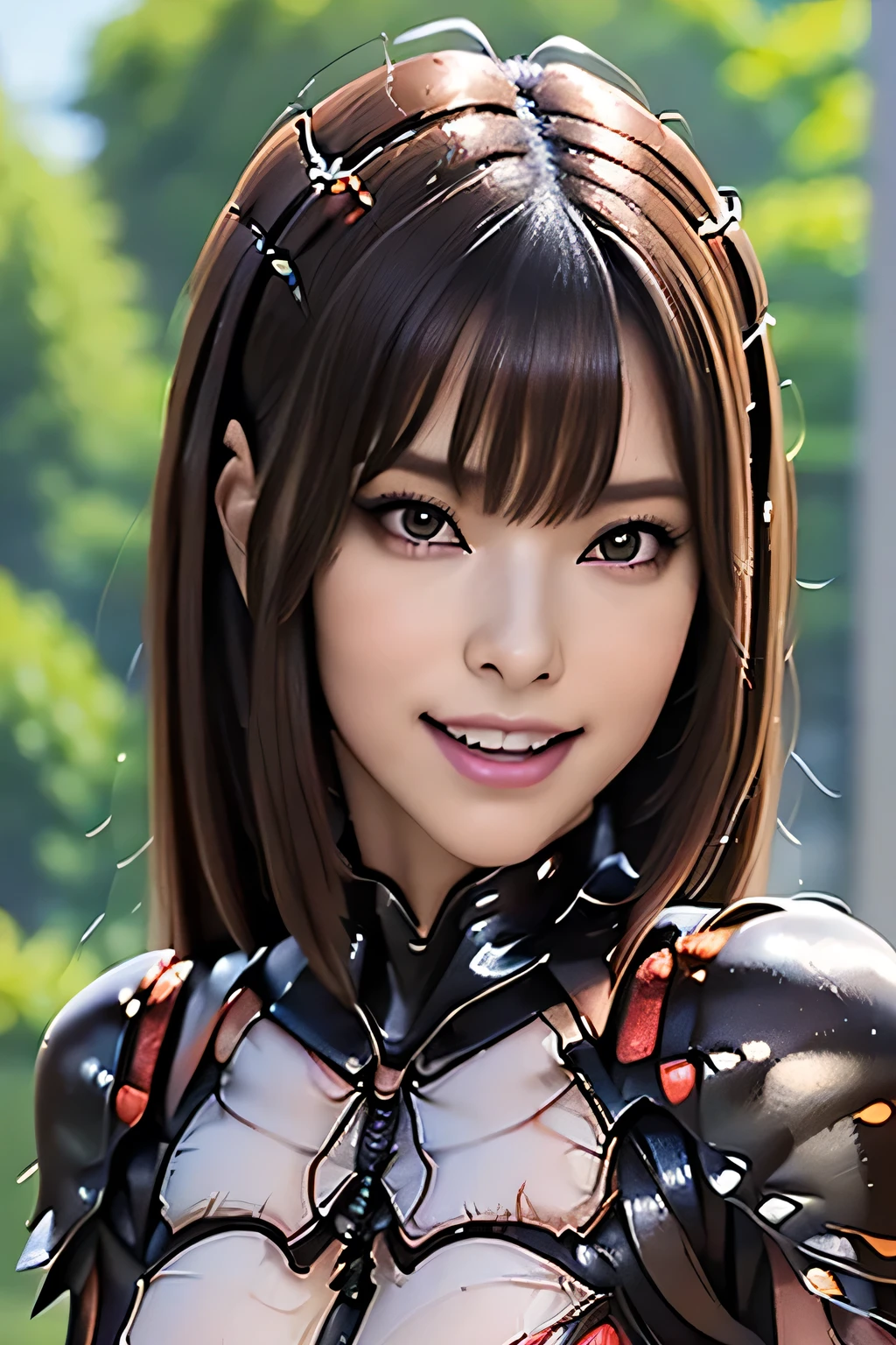 (high resolution,masterpiece,best quality,extremely detailed CG, anime, official art:1.4), realistic, photo, amazing fine details, all intricate, gloss and shiny,awesome many layers, 8k wall paper, 3d, sketch, kawaii, illustration,( solo:1.4), perfect female proportion,villainess, (fusion of dark brown cockroach and lady:1.4), (brown cockroach form lady:1.2), (brown cockroach lady:1.2), (fusion:1.2), (solo:1.4), (evil smile:1.2), muscular, abs, (cockroach brown exoskeleton bio insect suit:1.4), (cockroach brown exoskeleton bio insect armor:1.2), (brown transparency cockroach wing:1.4), (brown cockroach antennae:1.3),