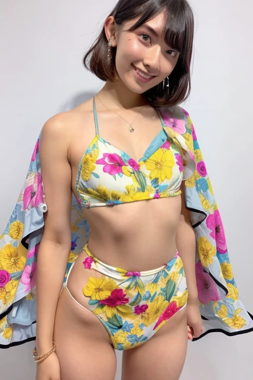 ((Best Quality, 8k, Masterpiece, Portrait)), Photorealistic, Sharp Focus)), 1 Beautiful Japan Milf, (looking at viewer, from front, same level), soro, ((Wearing competitive swimwear)), 30 Years Old, Wavy Hair, (loose waist:0.5), ((open your legs)), (open mouth:0.7), darkness room,