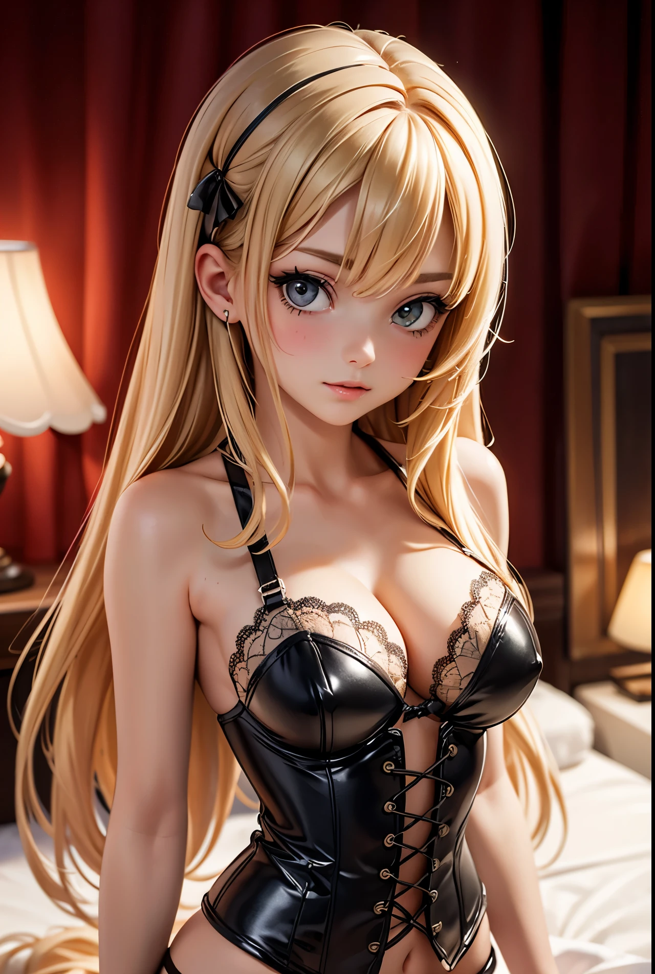 (Highly detailed CG 8K wallpaper), (Very delicate and beautiful), (Best Quality: 1.0), (Ultra High Definition: 1.0), Realistic Shadows, [High Definition], Detailed Skins, Ultra Detailed ((Colorful)), ((Medium chest, adult woman with large breasts, small head)), (Abs are cracked: 1.1), (Blonde, wavy long hair: 1.2, Bangs Patsun), ((( It has been molded into a square shape as a masturbator and cannot move))), another person tightens his neck with both hands