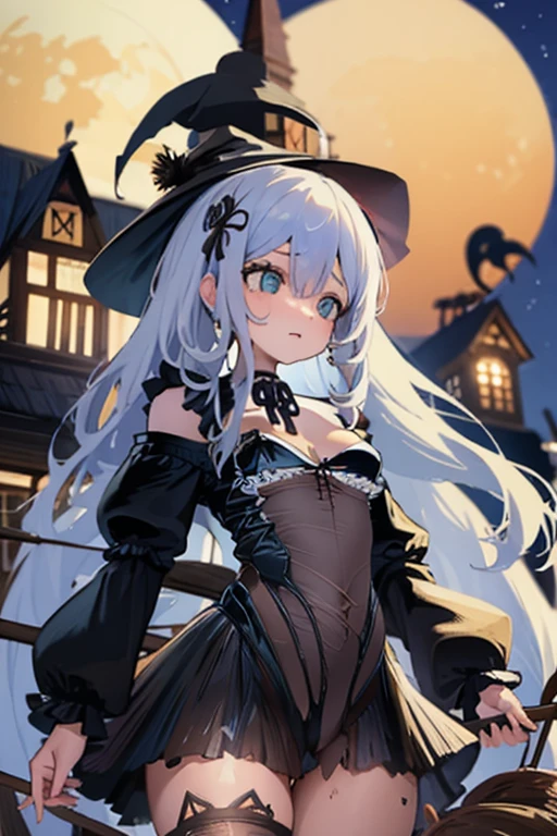 (masterpiece),best quality, expressive eyes, perfect face, 1girl, big breast, H-cup, good breast, beautiful, gorgeous ,large breast,smile, looking at viewer, masterpiece, hat, white hair, cinematic lighting