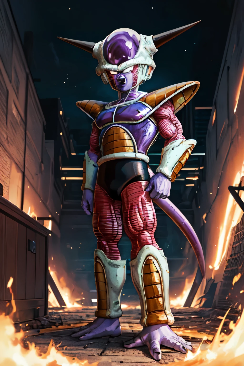 (masterpiece, best quality), 1girl,    frieza