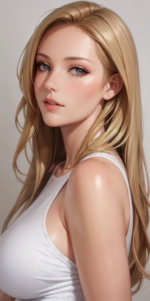 Perfect and realistic model with perfect and detailed face, blonde hair and sexy look, showing the whole body and the ass well detailed --auto --s2