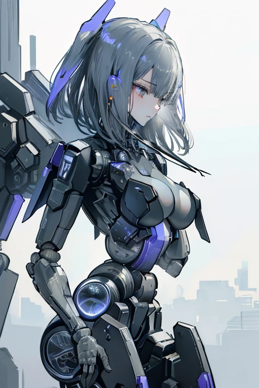 (masterpiece),(Highest quality),(Super detailed),(Best illustrations),(Best Shadow),(Absurd),(Detailed Background),(so beautiful), 16K, 8K, 4K,(Best Shadow),robotization,woman ,big bust,Robot Joint ,Metal skin,Black robot Suit,long hair,a black robot suit that covers the whole body,robot hand,cyber bodysuit,mecha head,(Detailed hands and fingers:1.2),Ball joint robot body,doll joint,beautiful face,beautiful robot girl,robotic eye,robotic hands,(no more human skin),android girl,cyborg girl,F cup, sexy body,(machine made joints:1.2),(machanical limbs:1.1),(blood vessels connected to tubes),(mechanical vertebra attaching to back),(mechanical cervial attaching to neck),no messy picture style,no emotion