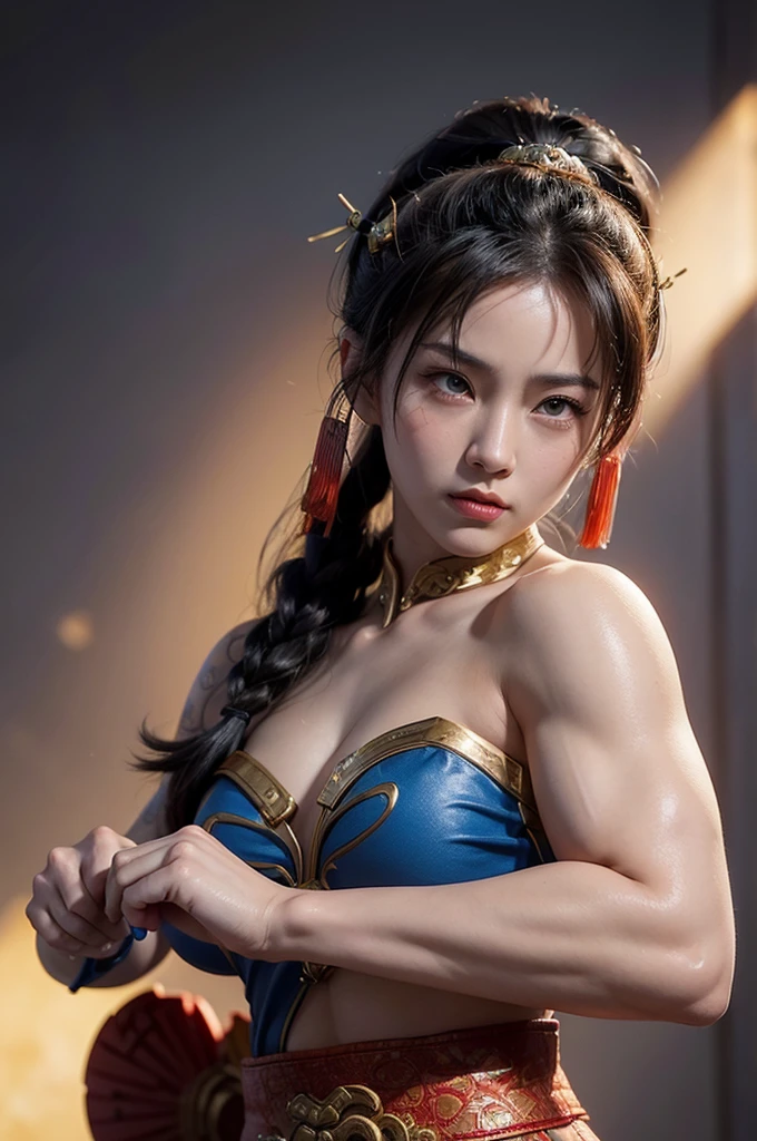 ((mulher baseada na personagem chun li)), seios longos grandes nu, mamas gigantes, chun-li musculosa nua, arte marciais, cena de luta mostrando pelos pubianos, Legs wide,  medium hips, ((ultra realista)), TM Ninja branco, Icons, cores vibrantes, estilo vetorial, arte digital, 8k, detalhes intrincados, hipnotizante, feito profissionalmente, beautiful vector illustration, 12k resolution, ..3d, todos os caracteres detalhados em comprimento total, ((altamente detalhado)), ((vibrante)),((Ultra alta qualidade)), ((hiperrealismo)), ((fotorrealismo)), [octan rendering] , na cidade, muitos carros (realista), ultra detalhes, acesorios, nudes, pornografia