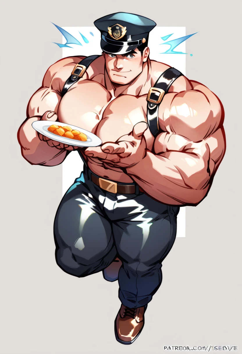 There is a man sitting at a table with a plate of ham and cheese., muscular character, amateur man, epic video game art, super realistic food image, epic digital art illustration, muscular characters, muscular male hero, male art, big biceps, big muscles, super polished and cool, muscular! cyberpunk, muscular werewolf, big muscles, epic digital painting, very fond, Unreal Engine 5, Photoshop, masterpiece, intrincate details, RTX, foodporn, too,
