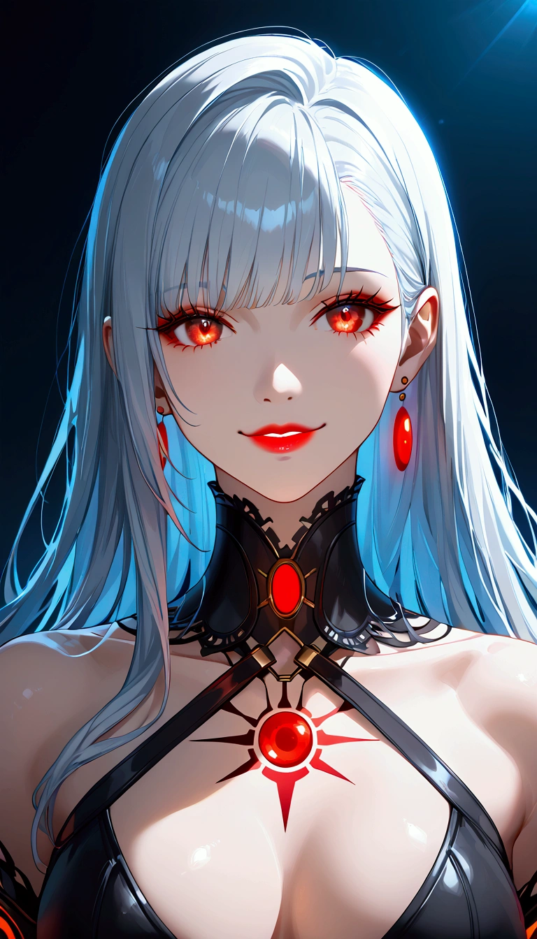 black hair, colored inner hair, white hair, heterochromia, red eyes, blue color, slender and athletic built, masterpiece, super detail, best quality, 8k, realistic