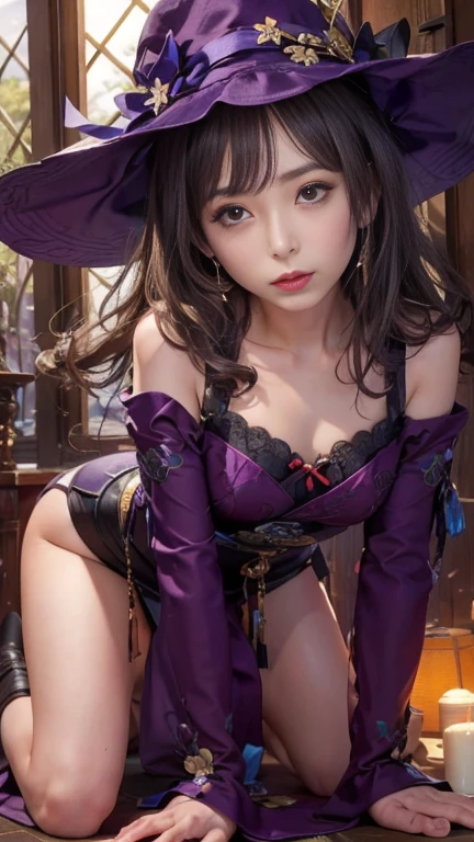 Pubic hair grows、Smile full of happiness、During sex、During sex、During sex、Panting face、Lacking、After being attacked、Torn tattered pink and red and black witch costume、Sweating、Expression in a state of excitement