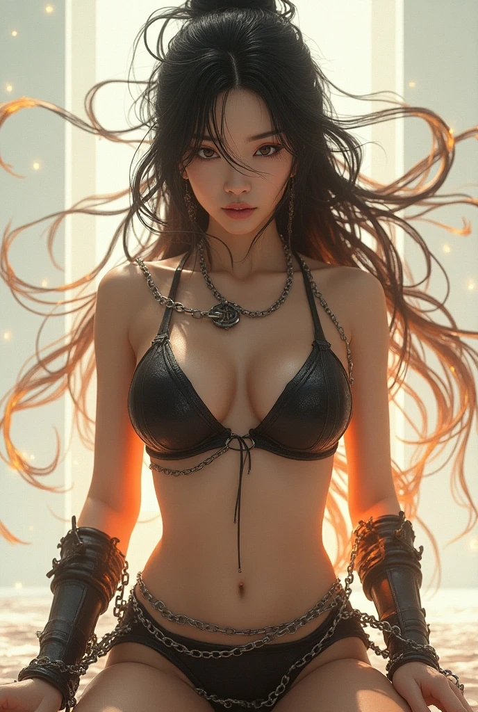 巨big ，Sparkling eyes，Purple eyes、(highest quality,4K,8k,High resolution,masterpiece:1.2),Very detailed,(Realistic,photoRealistic,photo-Realistic:1.37),Mythical monster,Beast-like creature,Muscular,Six big legs,Stand like a gorilla,Red fur covering the body,two big horns,Drill teeth,Sharp Claws,Huge shape,Burning Fire Magic,Energy aura,A threatening presence,Glowing Eyes,Intimidating posture,Dark Environment,Smoke-filled air,Ominous Shadow,Majestic and fierce,Explosive power,Vibrant colors,bold,Horror art style,moving composition,Dramatic lighting,rib layer,large sharp teeth,Sharp Edges,Very detailedスケール,Burning Crack,Burning Flames,Furious expression,Burning with anger,Surrounded by sparks and embers