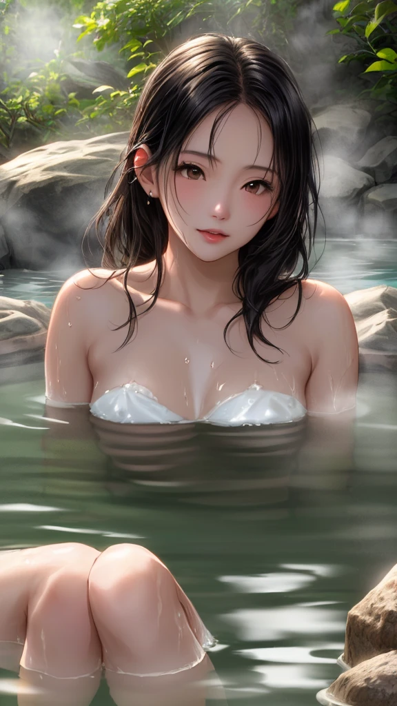 ((ultra realisitic)), ((picture-perfect)), ((face perfect)), ((ultra detaild)), ((fully body)), ((perfectbody)), 1 girl bathing naked in a lake