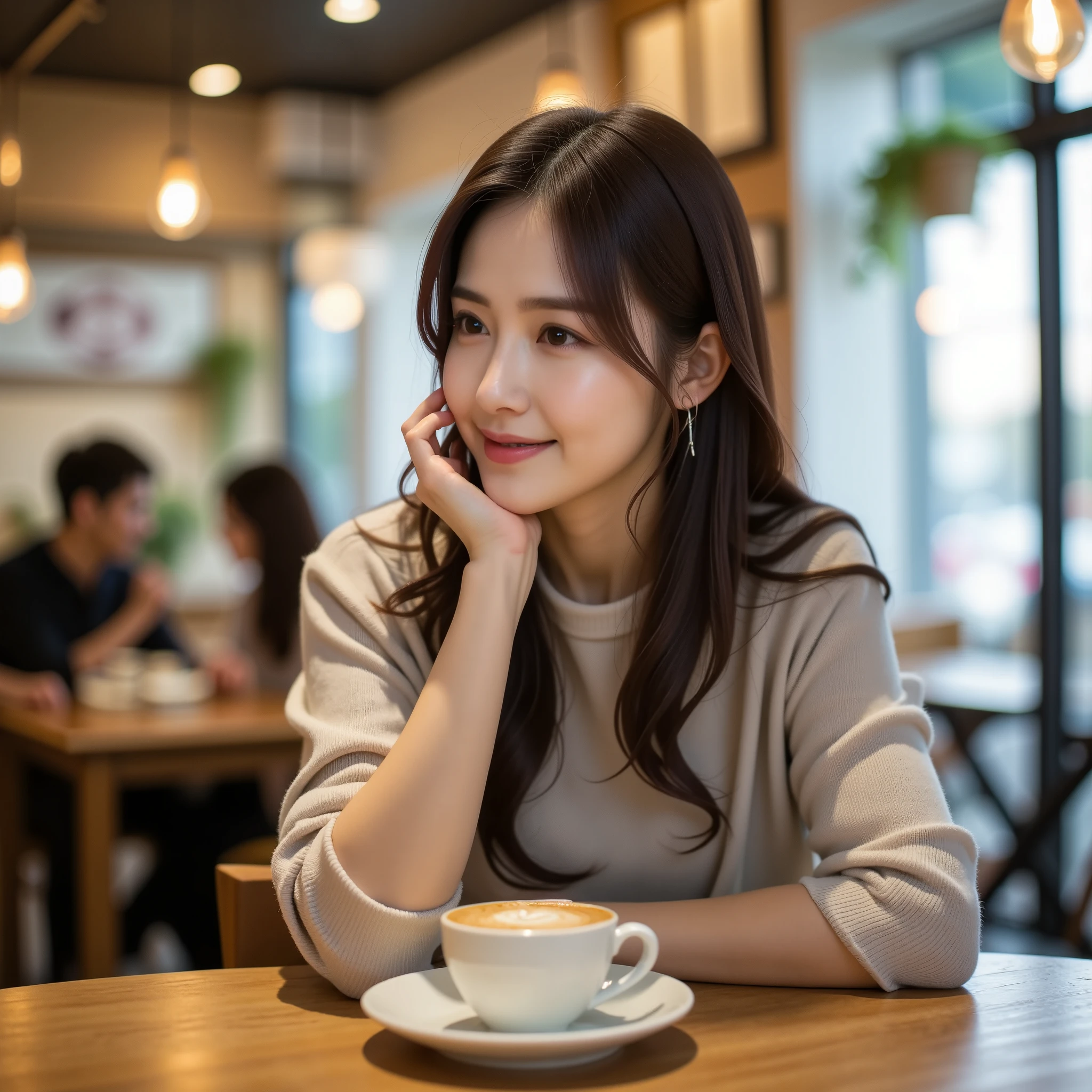 IMG_0004.png, a korean woman, in Café
