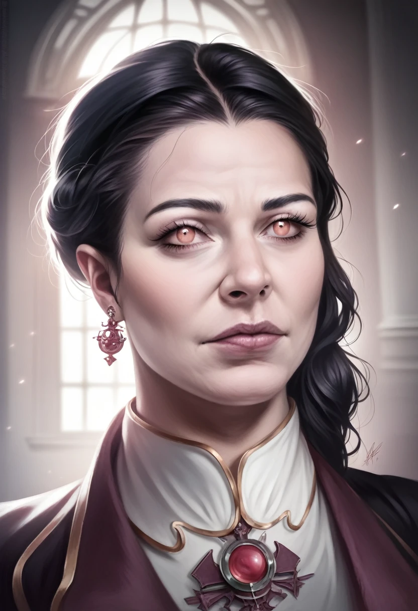  Intricate vampire girl, pale pink skin ,  purple and black hair ,  detailed facial features , beautiful eyes,  long eyelashes , elegant pose,  dramatic lighting , Dark fantasy, photorealistic, 8K,  High level of detail,  dramatic shadows ,  melancholic environment ,  cinematographic , (The best quality,4k,8K,highres, masterpiece :1.2), Ultra detailed,(realistic,photorealistic,photo-realistic:1.37)