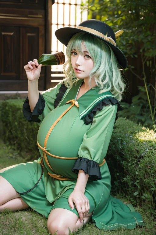 Touhou Project Komeiji Koishi Pregnant Woman Ringetsu Crouching Damizu