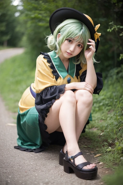 Touhou Project Komeiji Koishi, pregnant woman, crouched in the morning and broke