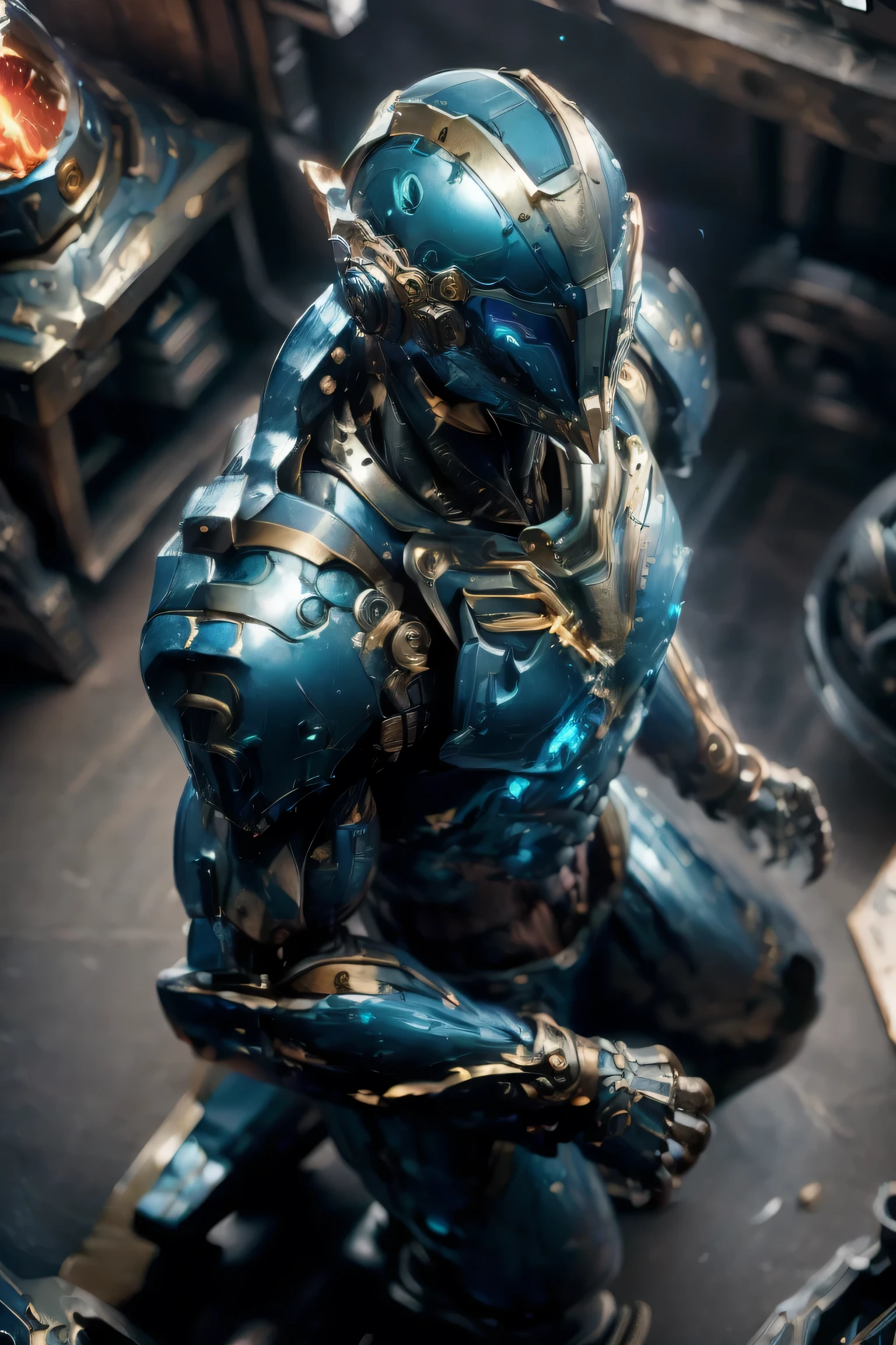 ((dynamic pose: 2.0)), (METALIC RED: 2.0, blue suit: 1.8), (Japanese hero), ((Swirling Flames: 1.8, laser: 1.5, My fingertips are sparking: 1.5)), My eyes are shining brightly, Suit parts are large , (( suit with a glowing light source that has sparking fingertips)), (Warlord's Helmet : 1.5), Unreal Engine 5, ((realistic photo: 2.0)), High image quality, best quality , Kampala , Super detailed, Fine painting, Extremely delicate, professional, anatomically accurate , creativity, RAW Photos, Super Kampala , 32K, Natural Light, Cinema Lighting, masterpiece-anatomy-perfect, masterpiece:1.5, ((was a mecha, armor: 1.5)), ((from above: 1.5)), ((looking up)), ((fish-eye lens))