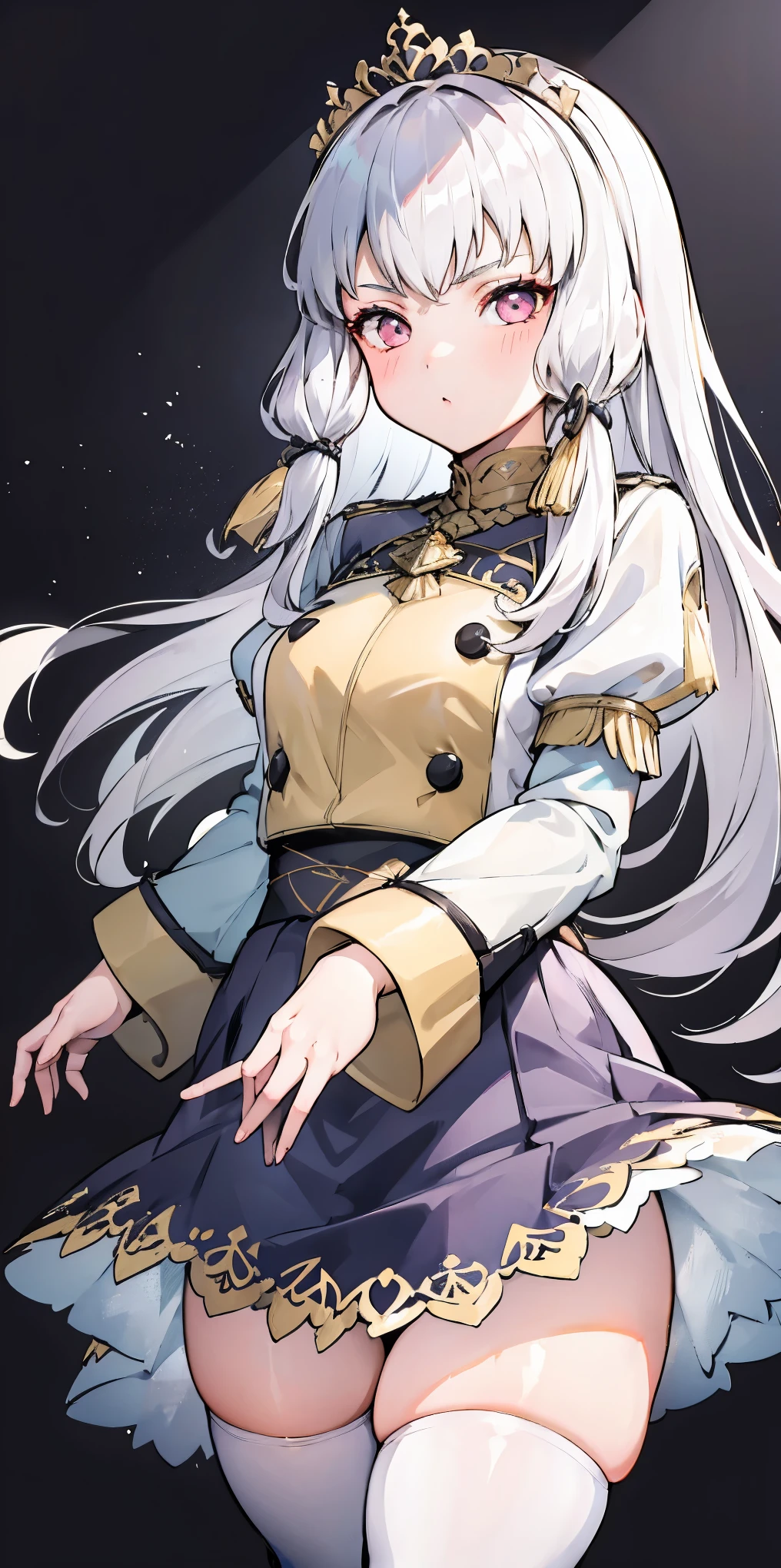 High school girl in jk uniform, surreal high school girl, High waist micro mini skirt, Milk splashed on the uniform.