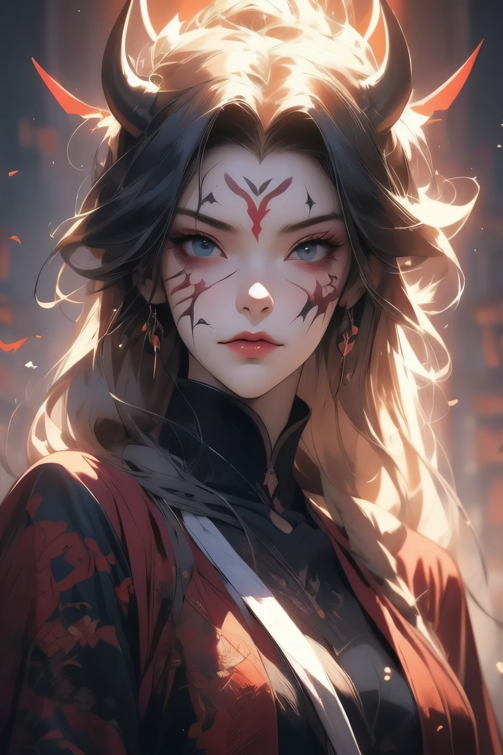 Anime Characters With Weird Faces And Glowing Heads, Beautiful Girls In Demon Slayer Art,face paint, Detailed Digital Anime Art, 4k Detailed Digital Art, 4k Manga Wallpaper, Detailed Anime Character Art, Epic Fantasy Digital Art Style, 8k Badass Anime, 4k High Detail Digital Art, 8k Anime Art Wallpaper, 4k Anime Art Wallpaper, 4k Anime Art Wallpaper
