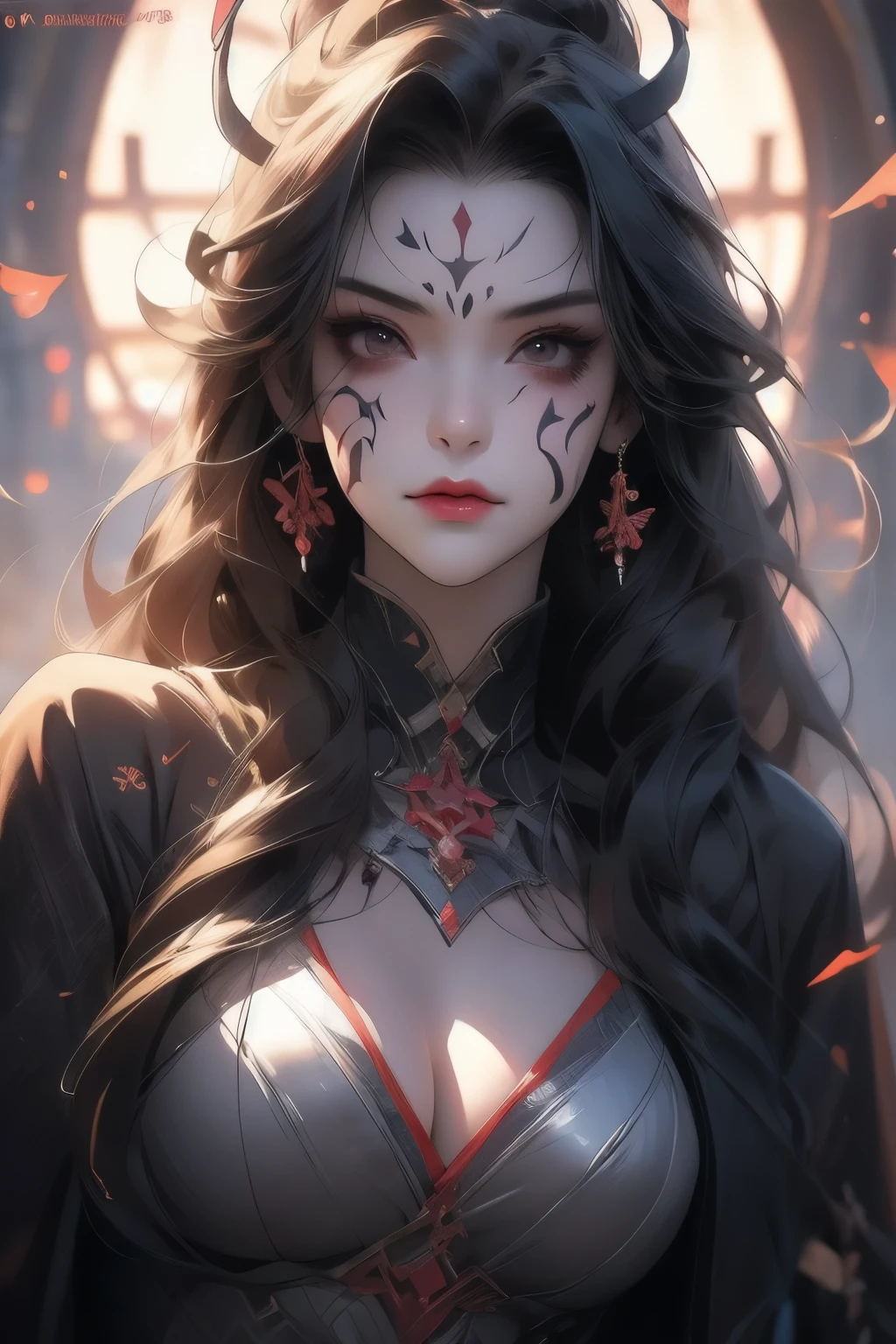 Anime Characters With Weird Faces And Glowing Heads, Beautiful Girls In Demon Slayer Art,face paint, Detailed Digital Anime Art, 4k Detailed Digital Art, 4k Manga Wallpaper, Detailed Anime Character Art, Epic Fantasy Digital Art Style, 8k Badass Anime, 4k High Detail Digital Art, 8k Anime Art Wallpaper, 4k Anime Art Wallpaper, 4k Anime Art Wallpaper