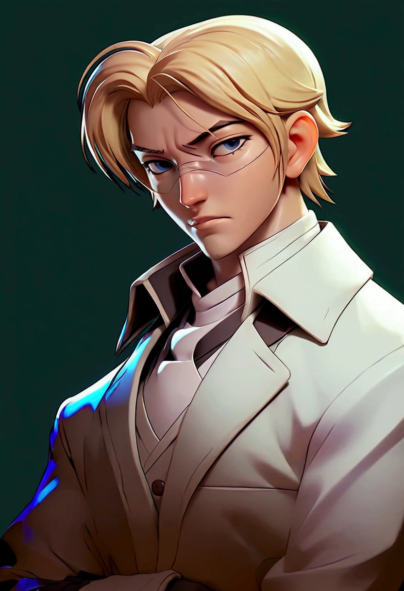 Rufus shinra with white coat 