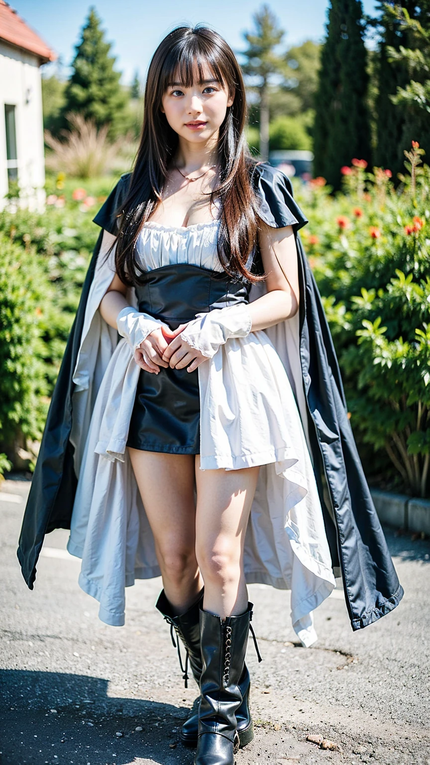 highest quality,masterpiece,Ultra-high resolution, Very detailed, 8k,(Beautiful woman),一人のBeautiful woman,((Crucifixion:1.5)),((cross)),(execution),((Maid clothes:1.5)),Scared,torture,slave,((crossにCrucifixionにされた女性:1.5)),Crucifixion刑,(Big Breasts),ボロボロのMaid clothes、apron,((Torn costume:1.4)),(Tattered clothes),((big breasts 4),(Shabby clothes),Defeated heroine,A ruined world,Remains,ruins