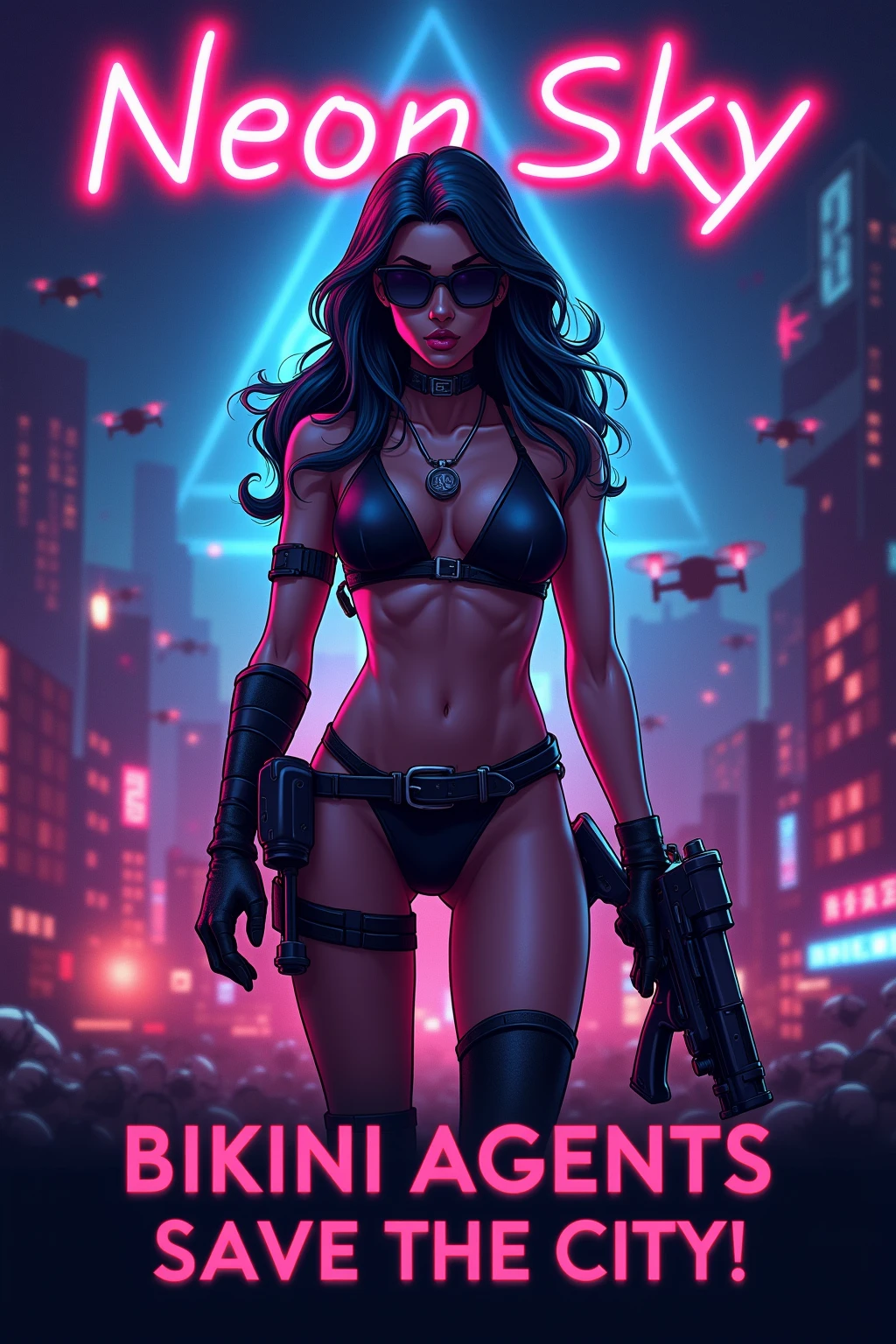 snthwve style nvinkpunk、punk女性の肖像画をクローズ アップ, punk, Roller Derby, tank girl, Bubblegum, edgy, dangerous, highly detailed, 8K,Jessica Alba